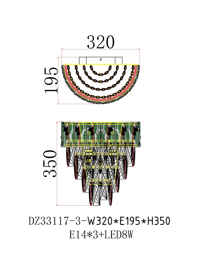 Бра Delight Chrome FL1088-3W