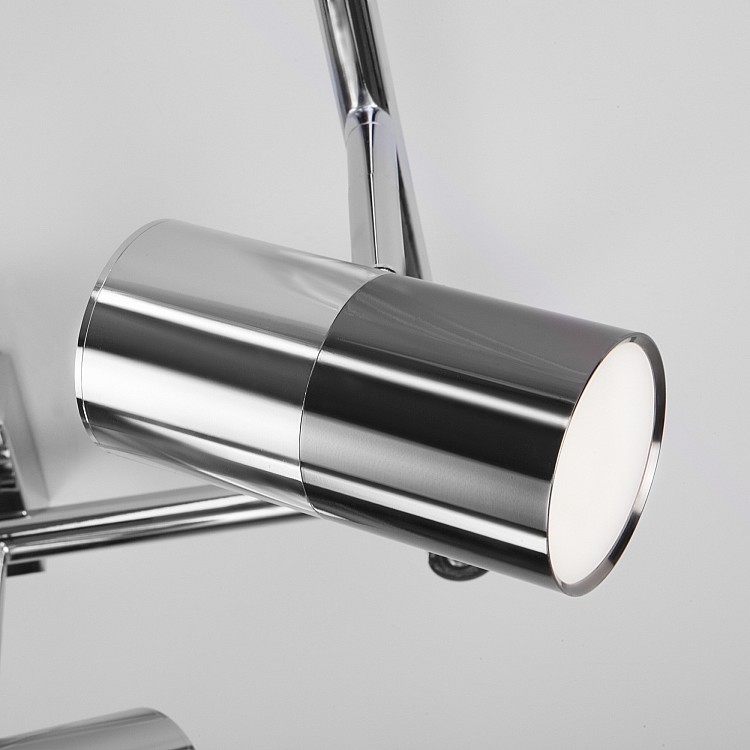 Светильник потолочный Eurosvet Mini Topper 20086/6 LED хром/черный жемчуг