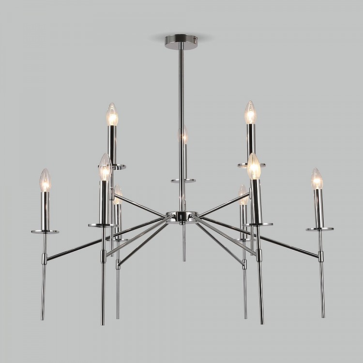 Люстра потолочная на штанге Eurosvet Anders 60142/9 хром