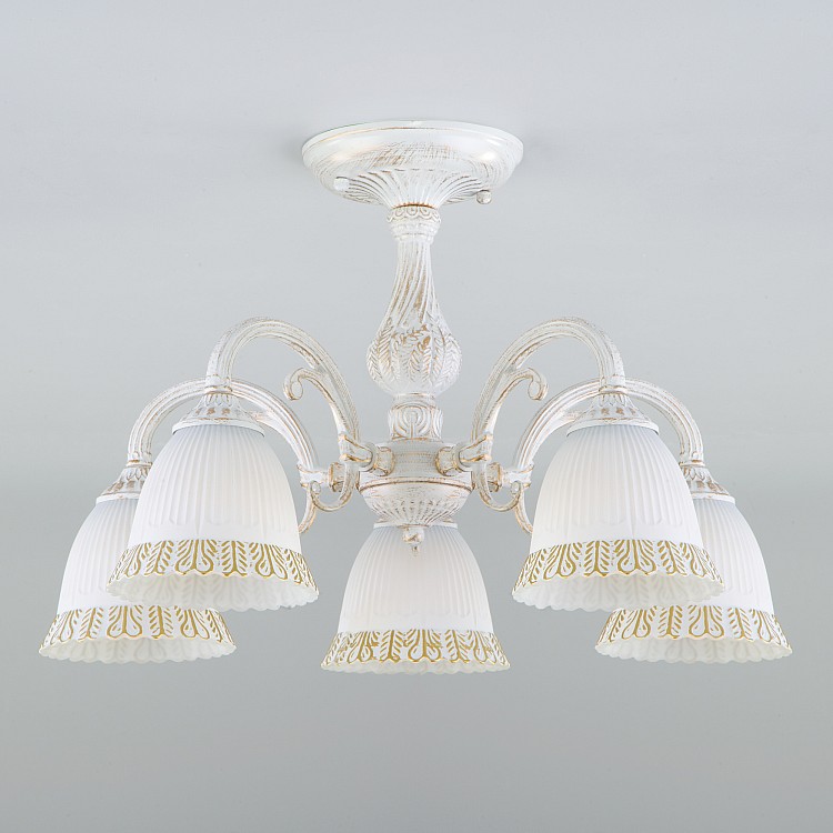 Светильник потолочный Eurosvet Campina 60107/5 белый с золотом