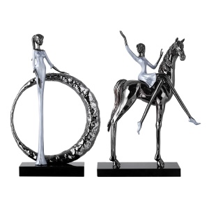 Статуэтка настольная ArtHomeDecor PRETTY WOMAN 7482 BLACK & WHITE