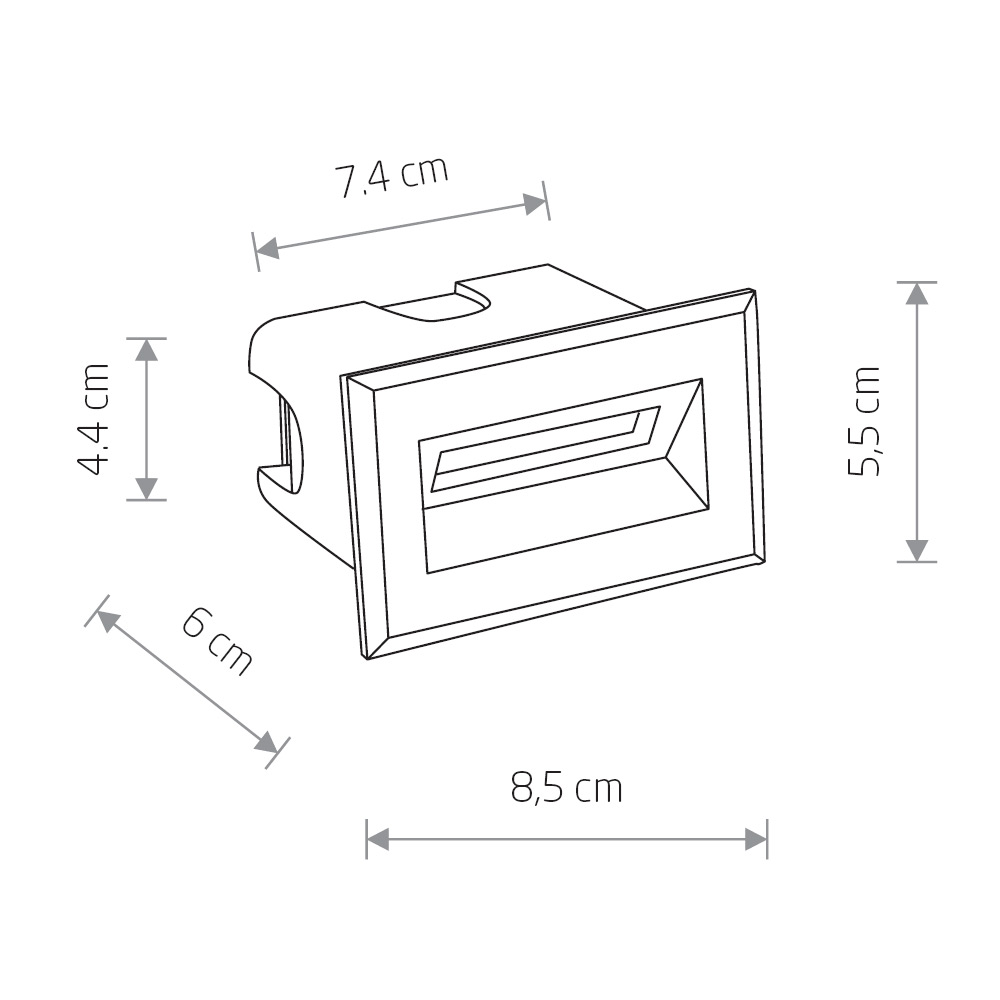 Светильник встраиваемый Nowodvorski Bay Led 8164