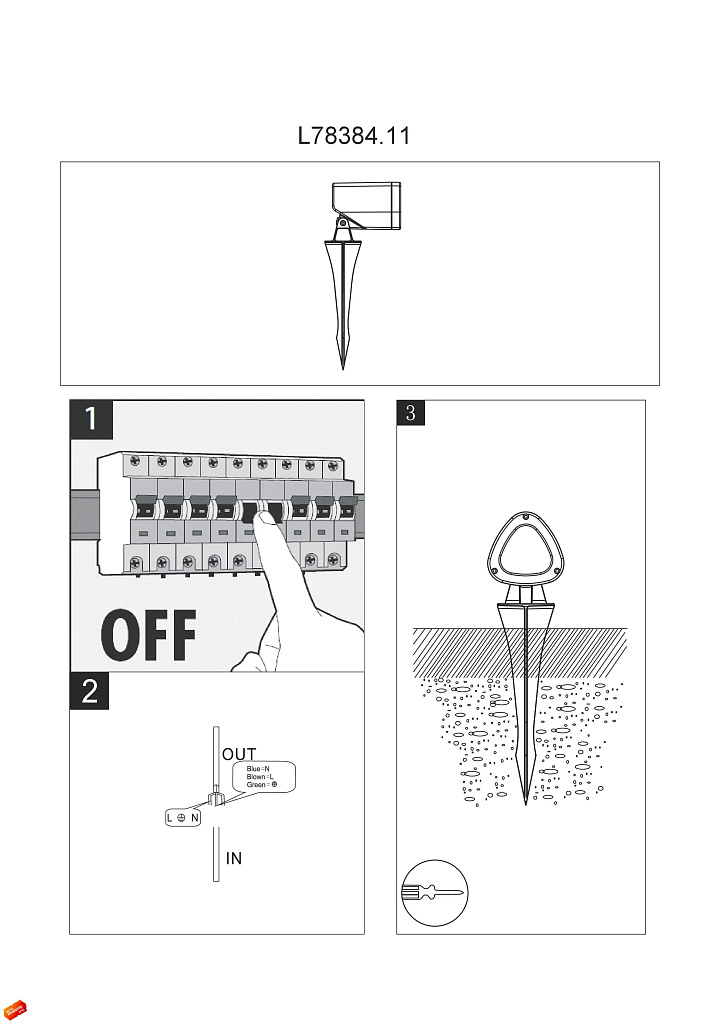 Светильник грунтовой L'Arte Luce Cris L78384.11