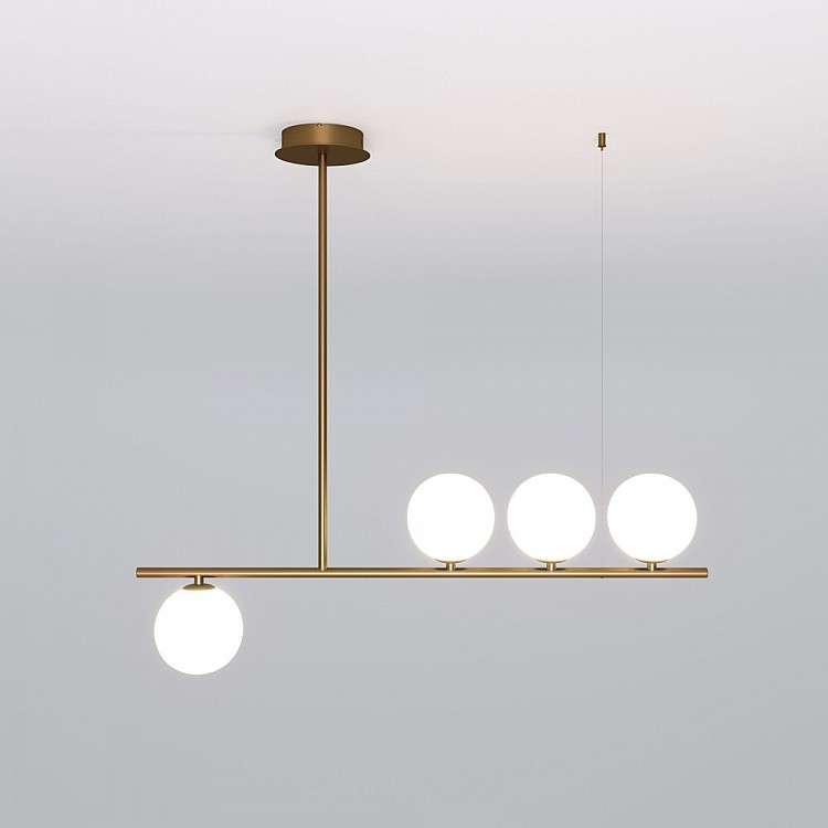 Люстра потолочная на штанге Eurosvet Fredo 70136/4 латунь