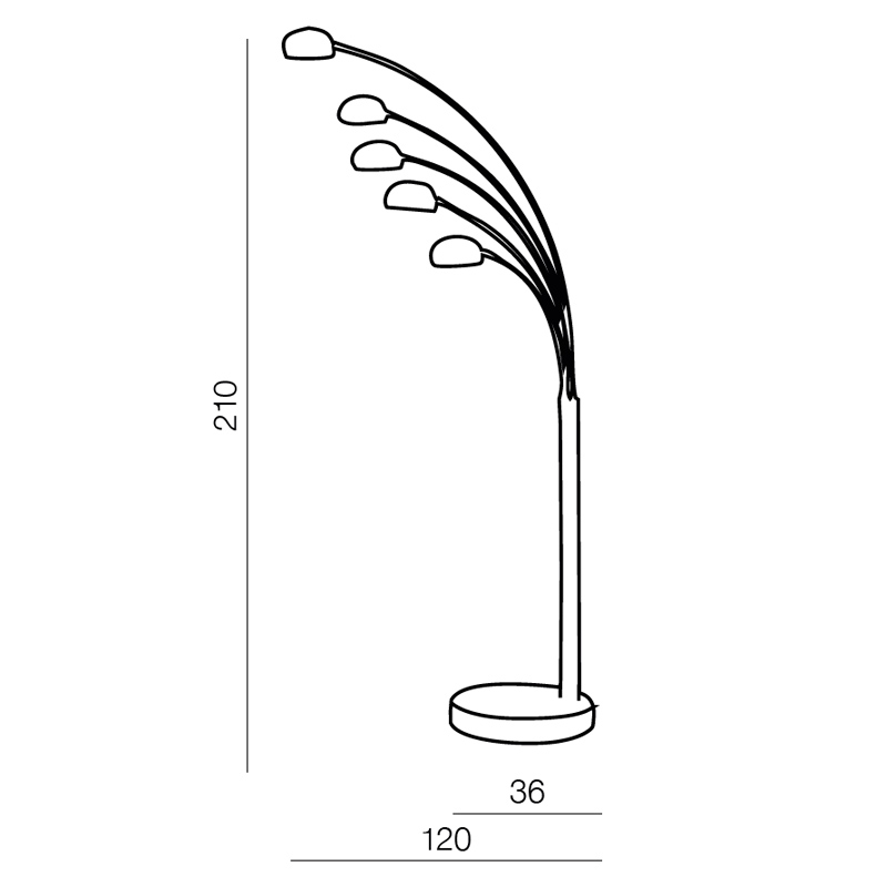 Торшер Azzardo Palp AZ0018