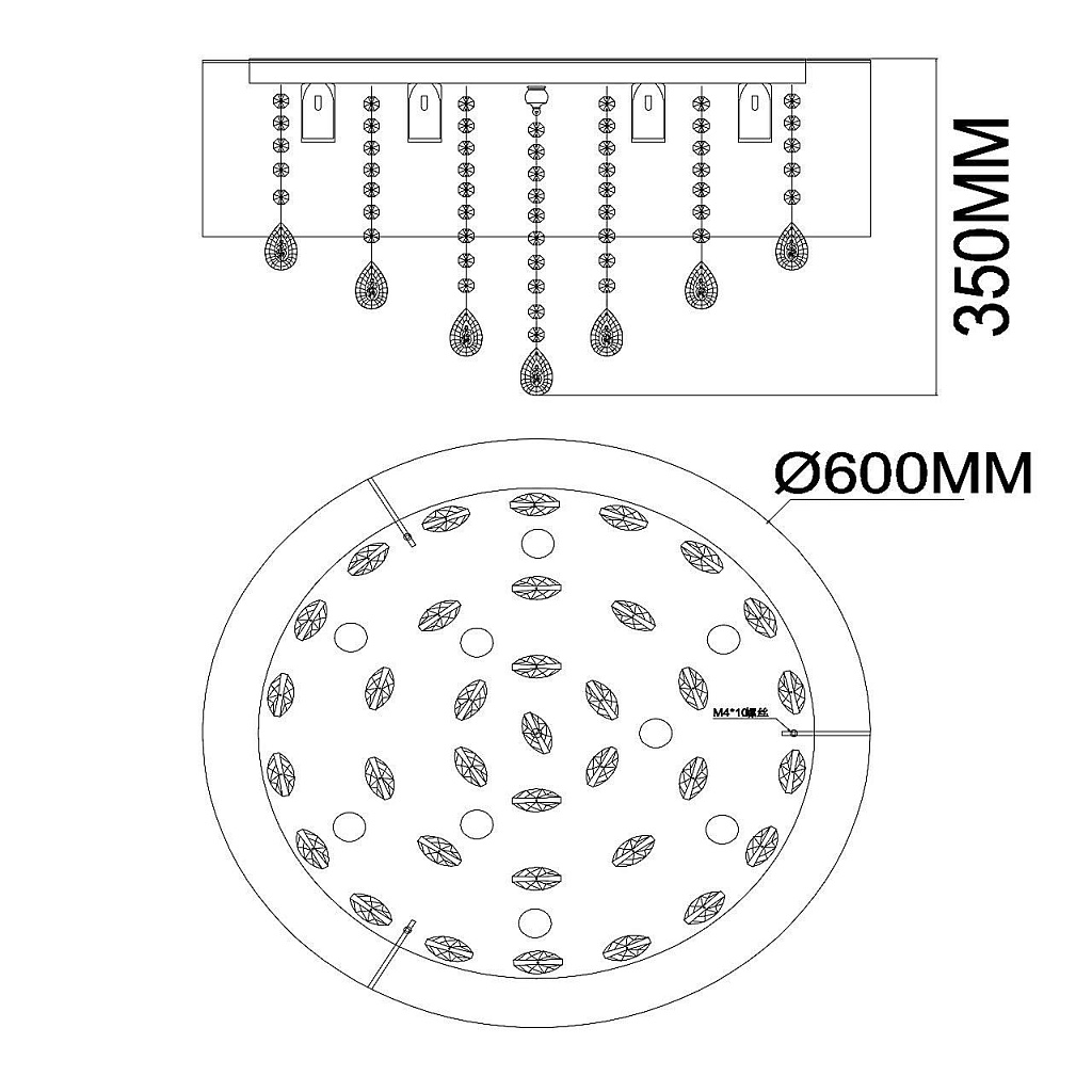 Люстра потолочная MW-Light Жаклин 465015709