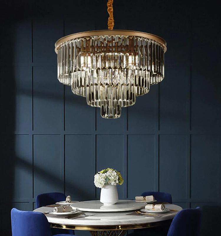 Люстра подвесная Delight Collection 1920s Odeon 9513P/600R gold/smoky