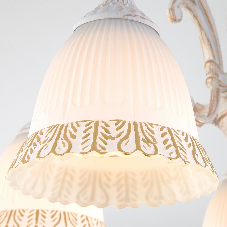 Светильник потолочный Eurosvet Campina 60107/5 белый с золотом