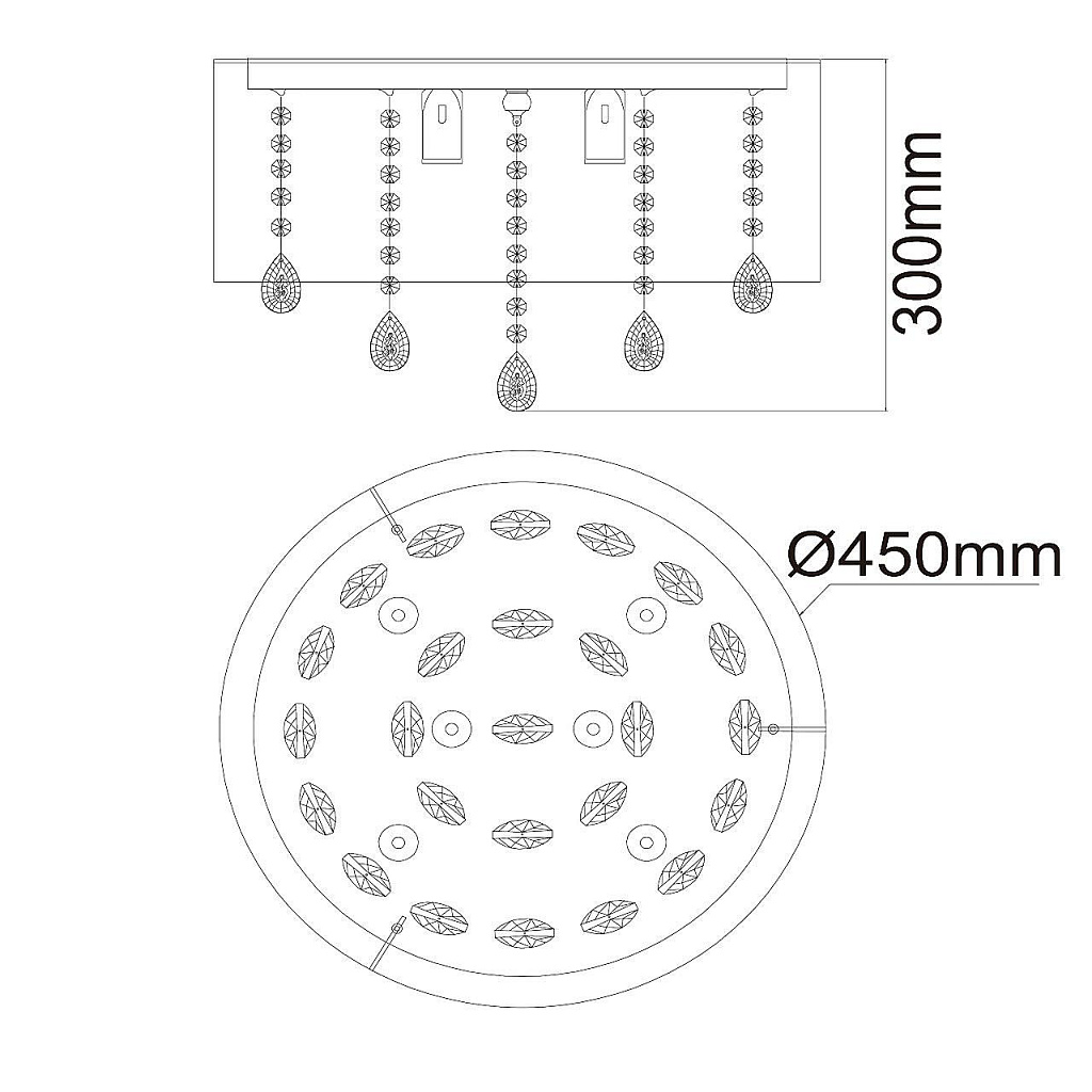 Люстра потолочная MW-Light Жаклин 465015606