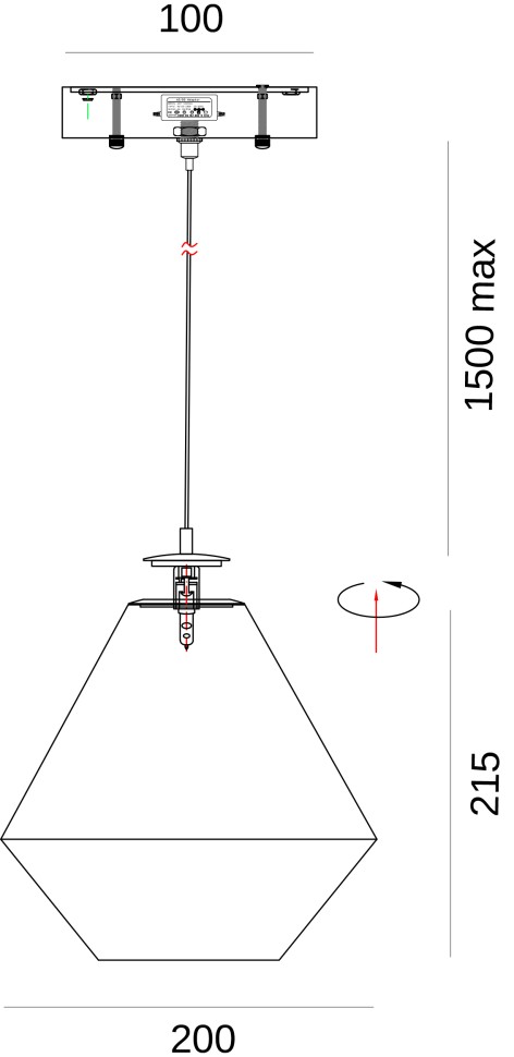 Подвесной светильник Enigma FL1115-1P2