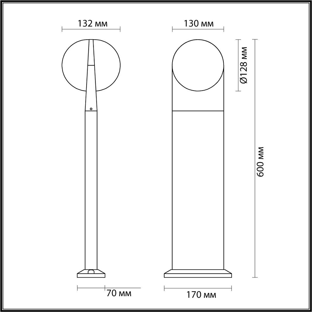 Светильник уличный наземный Odeon Light Tilda 6652/12GL