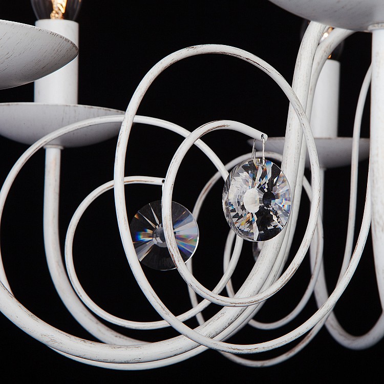 Светильник подвесной Eurosvet Tomas 60018/8 белый с золотом