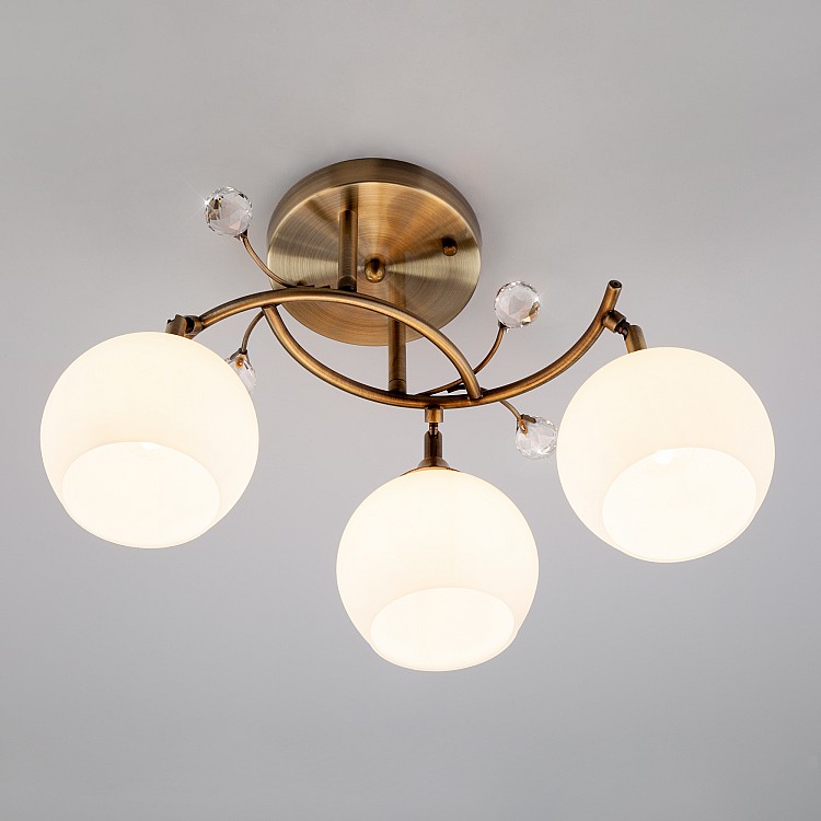 Светильник потолочный Eurosvet Sharon 9604/3 античная бронза