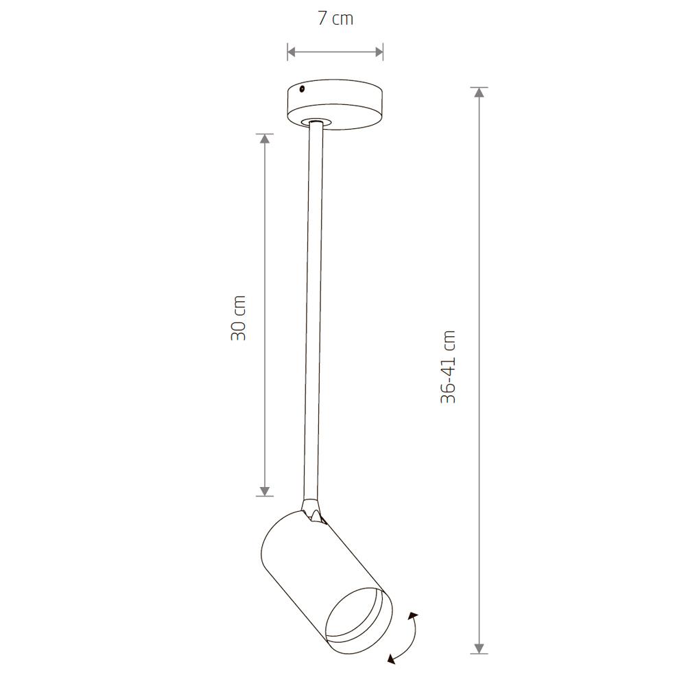 Спот Nowodvorski Mono Long M 7725