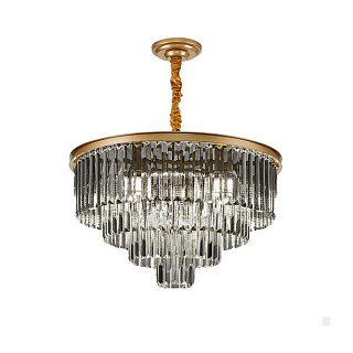 Люстра подвесная Delight Collection 1920s Odeon 9513P/600R gold/smoky
