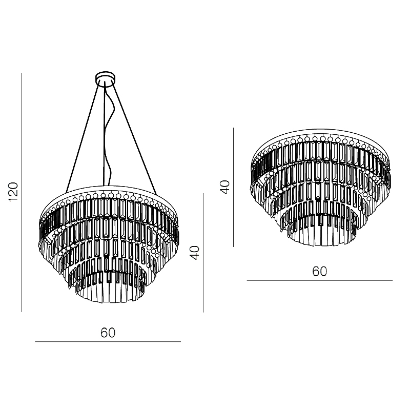 Люстра подвесная Azzardo Salerno AZ2107
