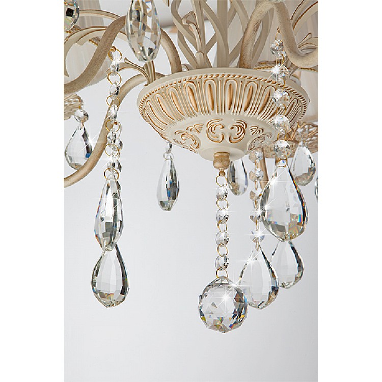 Светильник подвесной Eurosvet Amelia 10054/5 белый с золотом