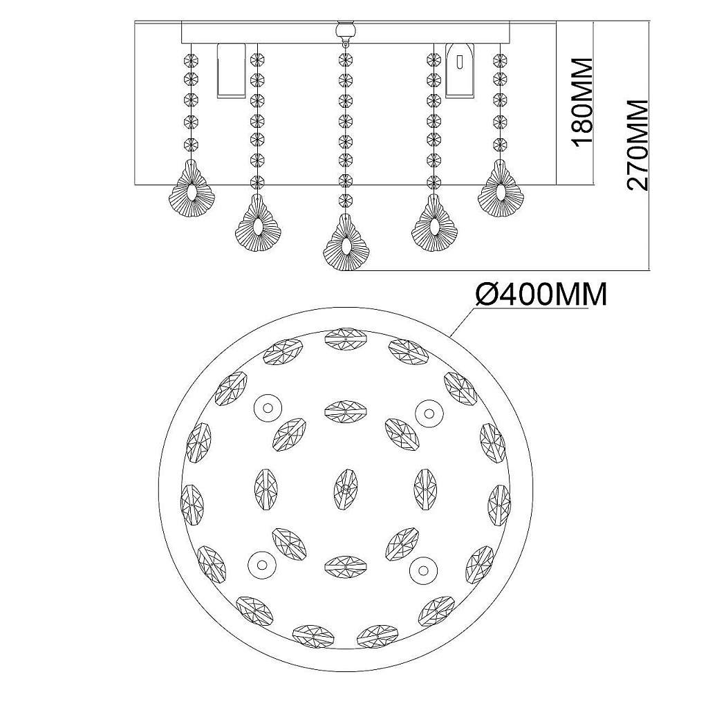 Люстра потолочная MW-Light Жаклин 465016304