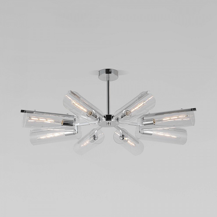 Люстра потолочная на штанге Eurosvet Trompeta 70144/8 хром