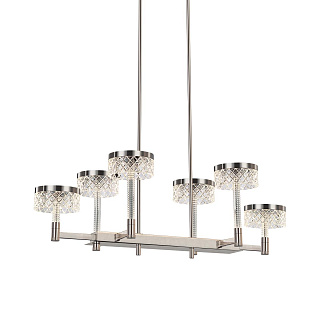 Люстра на штанге Delight Collection Diamond cut MD21020075-6B satin nickel