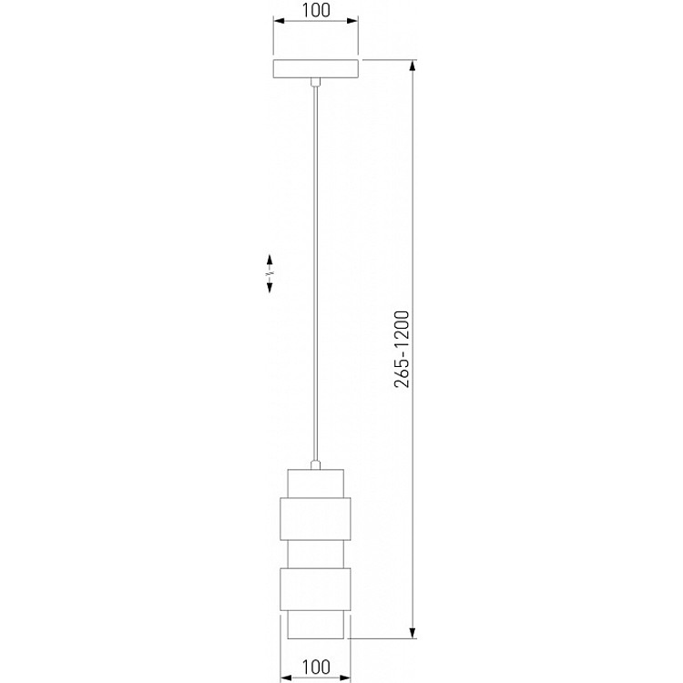 Светильник подвесной Eurosvet Mark 50235/1 никель