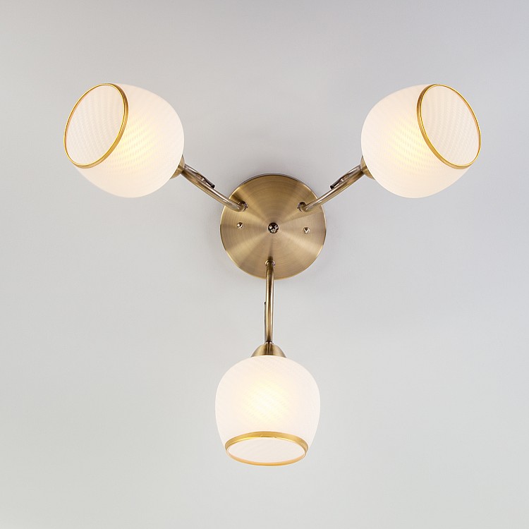 Светильник потолочный Eurosvet Brooksy 30159/3 античная бронза