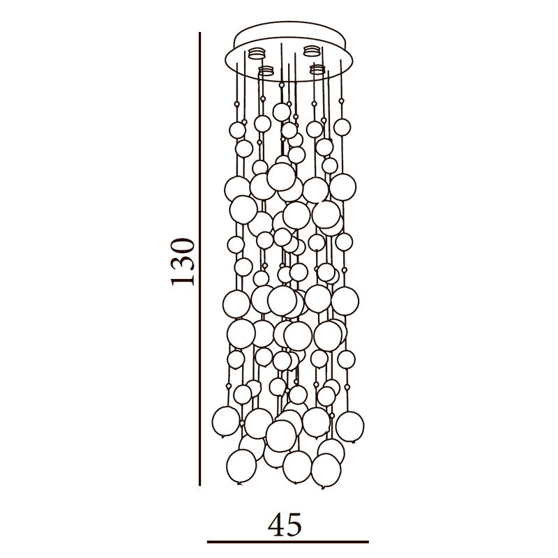 Люстра подвесная Azzardo Rain AZ0270