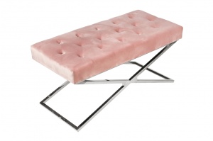 Банкетка ArtHomeDecor Cross ID-78 CR Pink