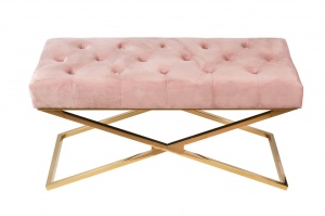 Банкетка ArtHomeDecor Cross ID-78 GL Pink