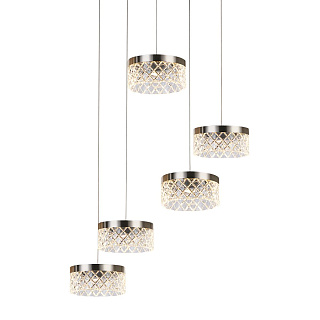 Светильник подвесной Delight Collection Diamond cut MD21020075-5A satin nickel