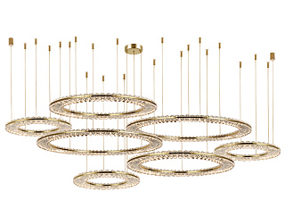 Горизонтальная композиция 8240 из семи плоских колец золото №62 Newport 8240 Горизонтальная композиция 8240 из семи плоских колец золото №62