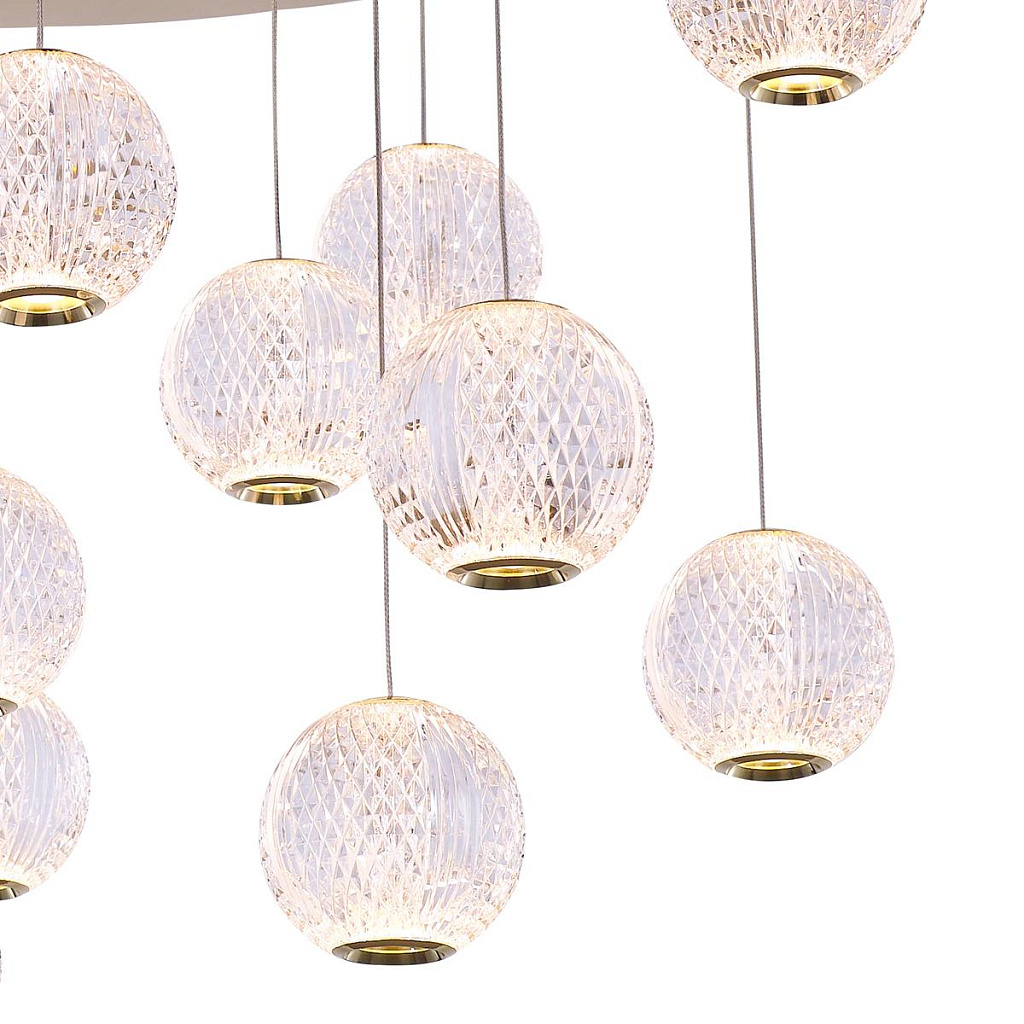 Люстра подвесная Delight Collection Elliot Diamante MD20001012-17A gold