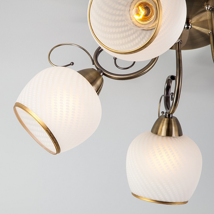 Светильник потолочный Eurosvet Brooksy 30159/5 античная бронза