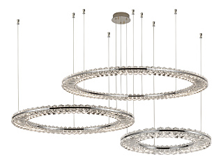 Горизонтальная композиция 8240 из трех плоских колец хром №53 Newport 8240 Горизонтальная композиция 8240 из трех плоских колец хром №53