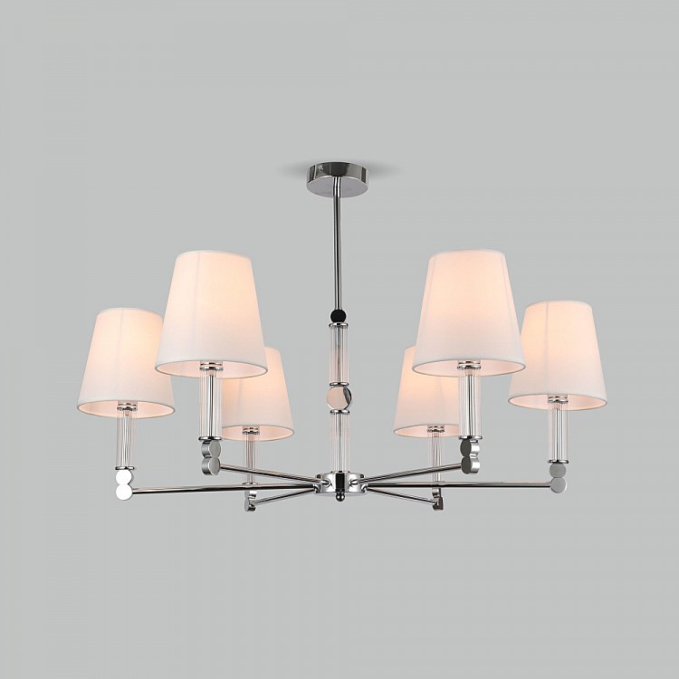 Люстра потолочная на штанге Eurosvet Conso 60145/6 хром