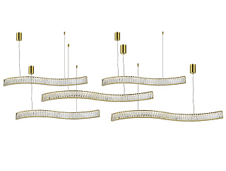 Горизонтальная композиция 8240 из пяти одиночных волн золото №71 Newport 8240 Горизонтальная композиция 8240 из пяти одиночных волн золото №71