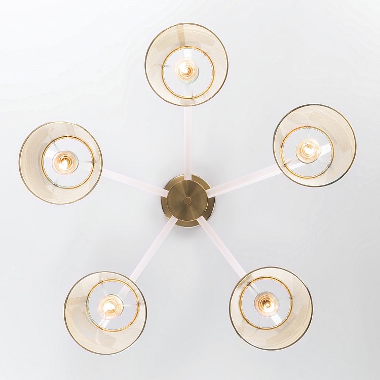 Светильник потолочный Eurosvet Alicante 60082/5 золотая бронза