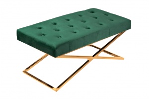 Банкетка ArtHomeDecor Cross ID-78 GL Green