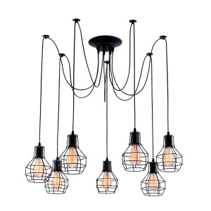 Подвесная люстра Arte Lamp SPIDER A1109SP-7BK