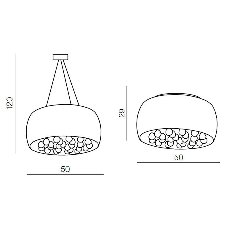 Люстра подвесная Azzardo Quince 50 AZ0702