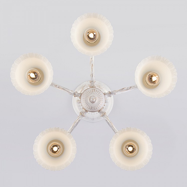 Светильник потолочный Eurosvet Campina 60107/5 белый с золотом