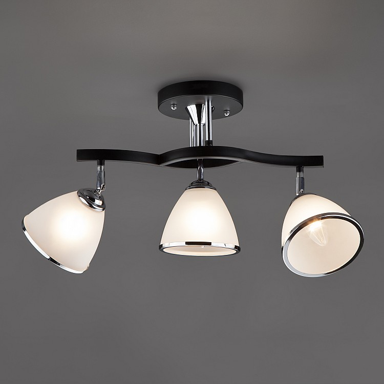 Светильник потолочный Eurosvet Ontario 9612/3 хром/венге