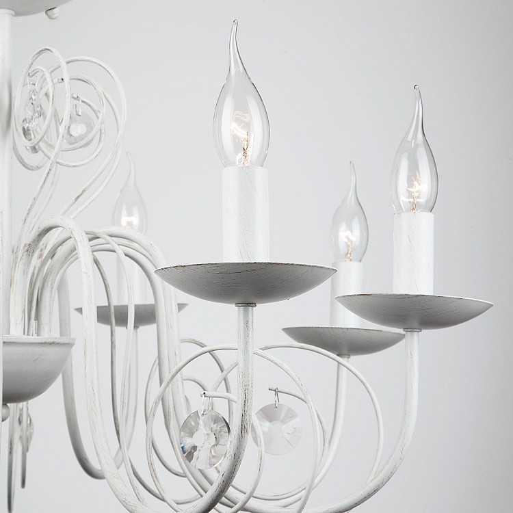 Светильник подвесной Eurosvet Tomas 60018/8 белый с золотом