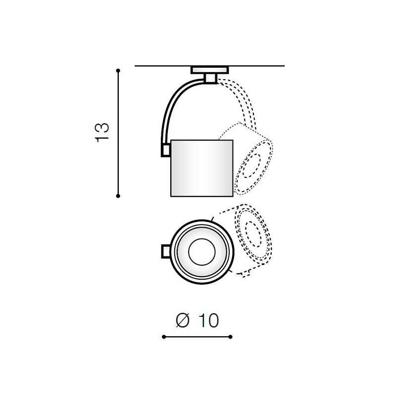 Светильник трековый Azzardo Costa Arm AZ3486