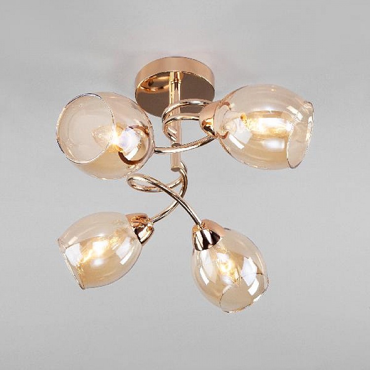 Светильник потолочный Eurosvet Roselyn 30171/4 золото