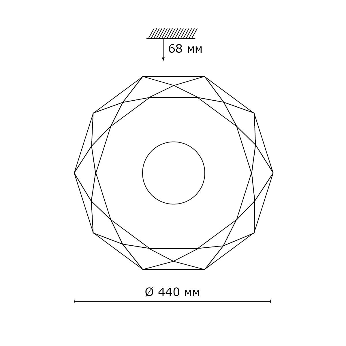 Светильник настенно-потолочный Sonex Piola 2013/D