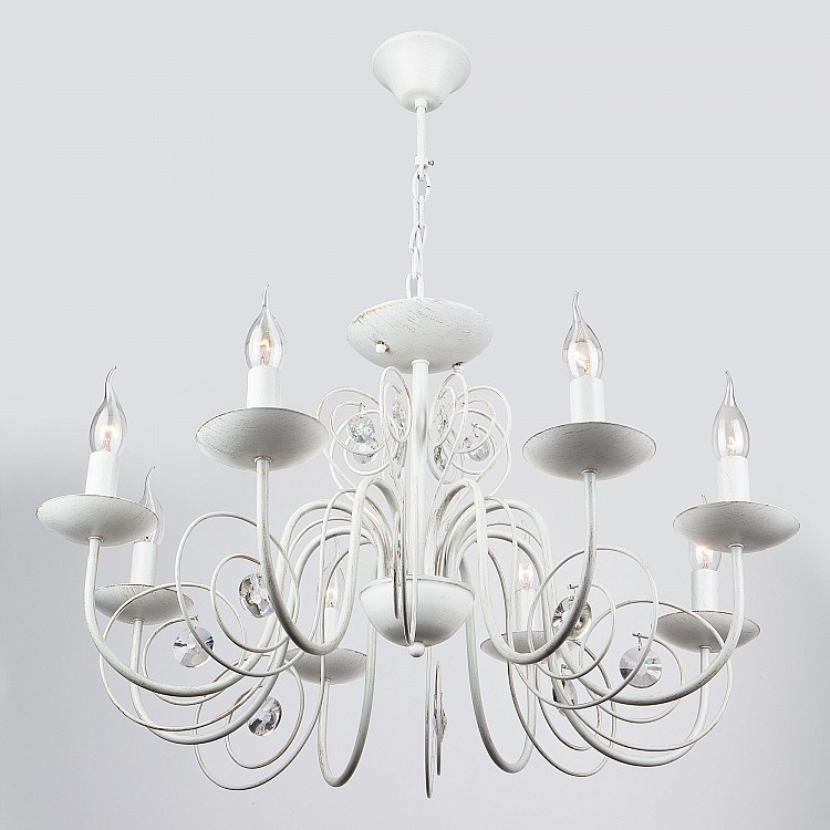 Светильник подвесной Eurosvet Tomas 60018/8 белый с золотом