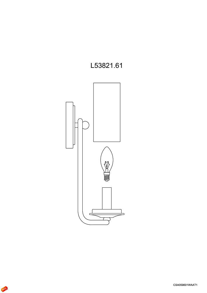 Бра L'Arte Luce Infinity L53821.61