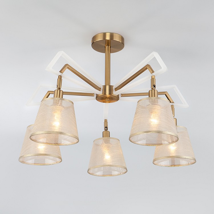 Светильник потолочный Eurosvet Alicante 60082/5 золотая бронза