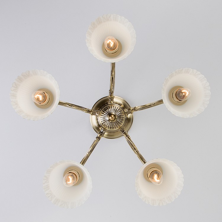 Светильник потолочный Eurosvet Campina 60107/5 античная бронза